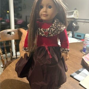 American girl. Brown hair brown eyes